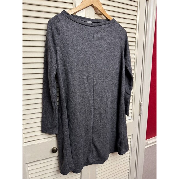 Go Couture Women Swing Long Sleeve Dress Size Small Grey Pullover - Picture 3 of 6